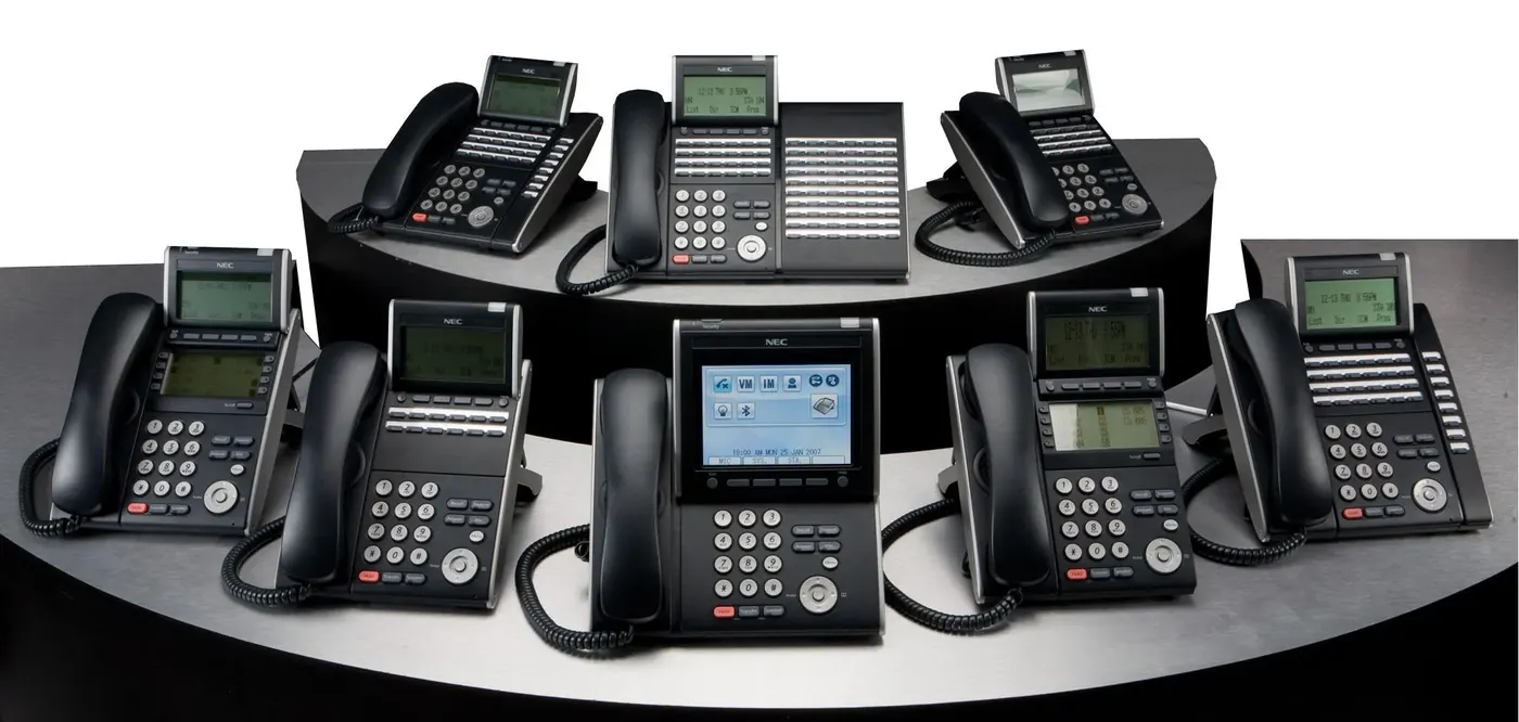 PBX telephone handsets for office communication